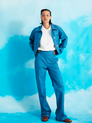FAM - Lucy Trousers - Blue BCI Cotton Jeans