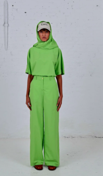 FAM- Lisa Trousers  - Fresh Green