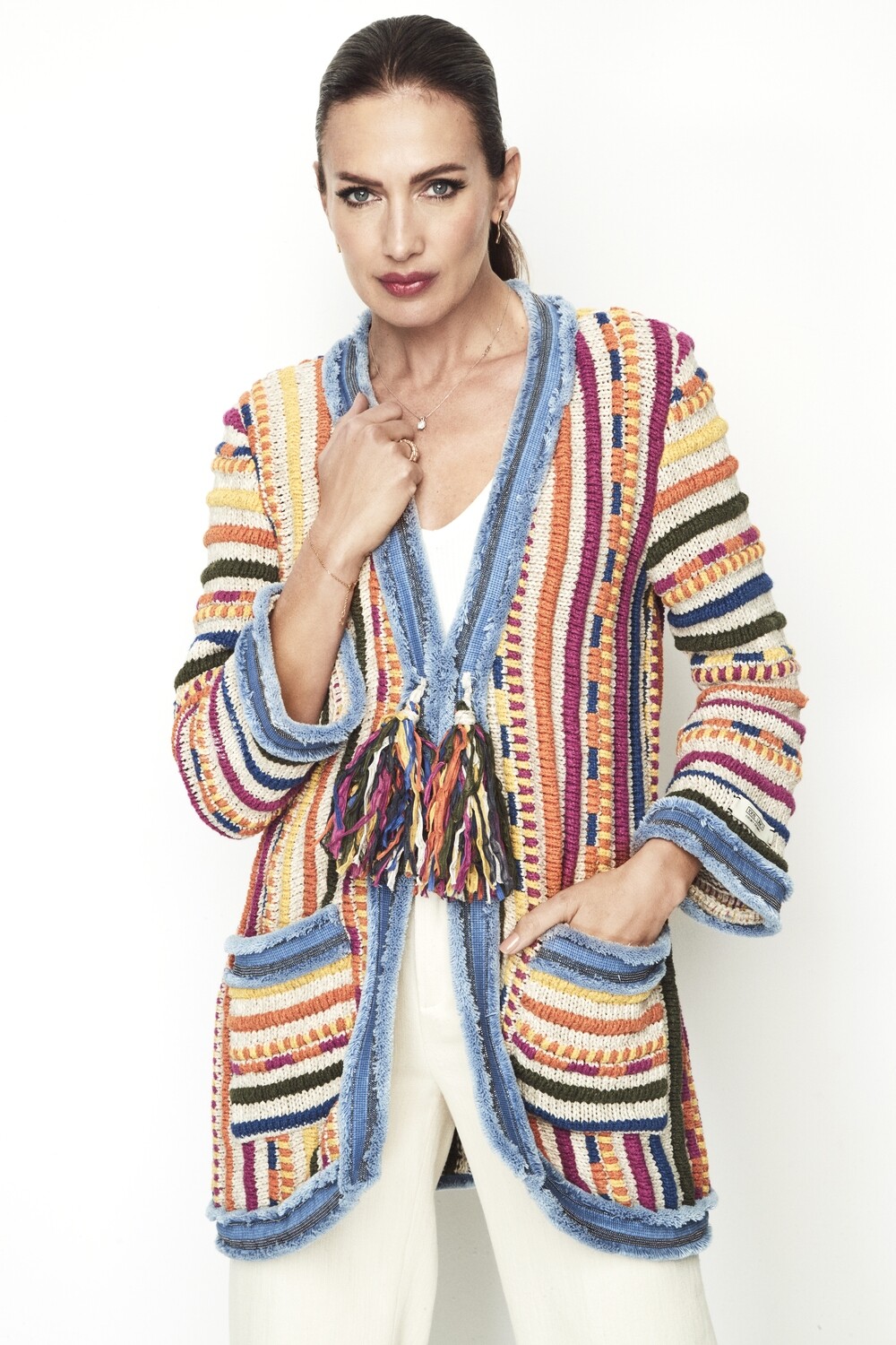 Knitten Linen Blend Cardigan Portofino