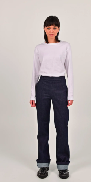 KATE PANTS - DARK BLEU JEANS