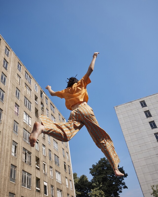 LISA PANTS - ORANGE CARO