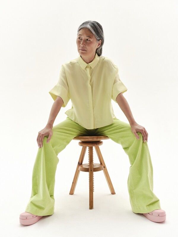 KATE PANTS LIME CORDUROY