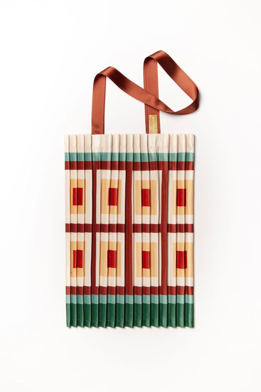 VICO Satin Pleated Tote Bag