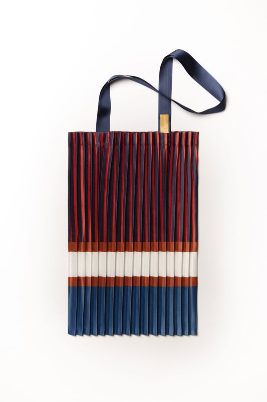 Chiavari Satin Pleated Tote Bag
