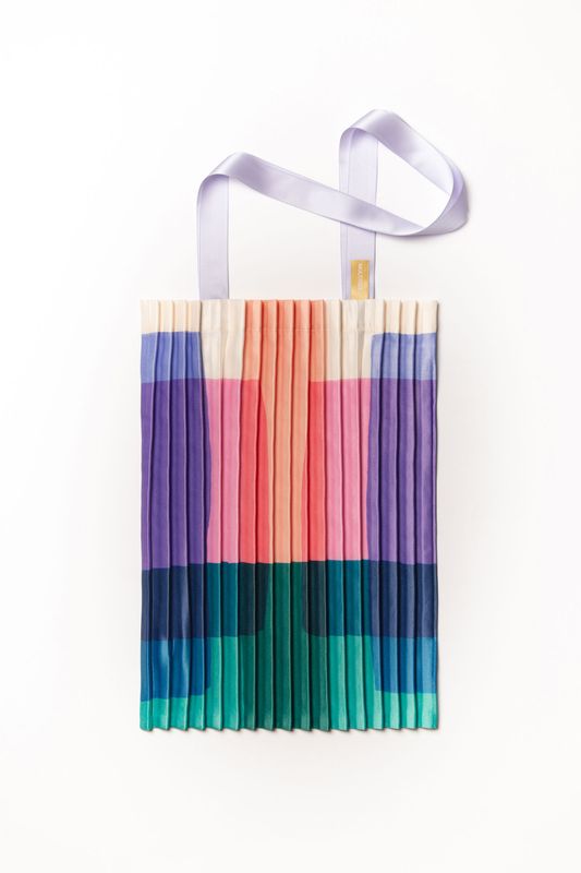 Orbetello Satin Pleated Tote Bag