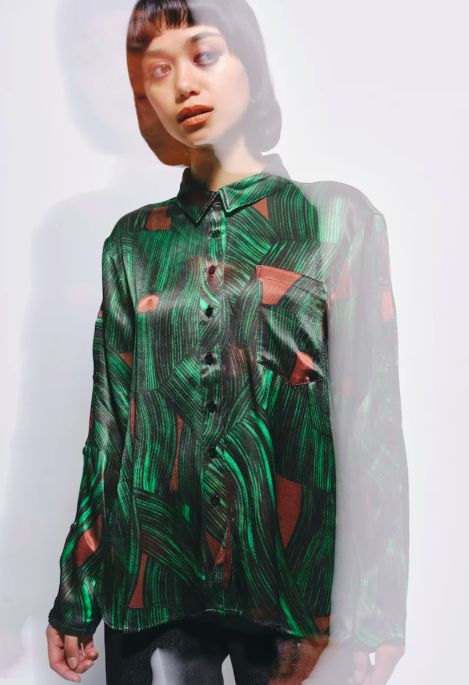 DELLA BOUSE - ECO PRINT GREEN