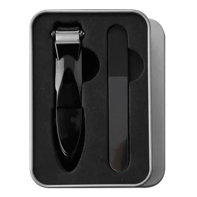 Edelstahl Nagelknipser-Set mit Auffangbehälter Edelstahl Nagelknipser-Set mit Auffangbehälter