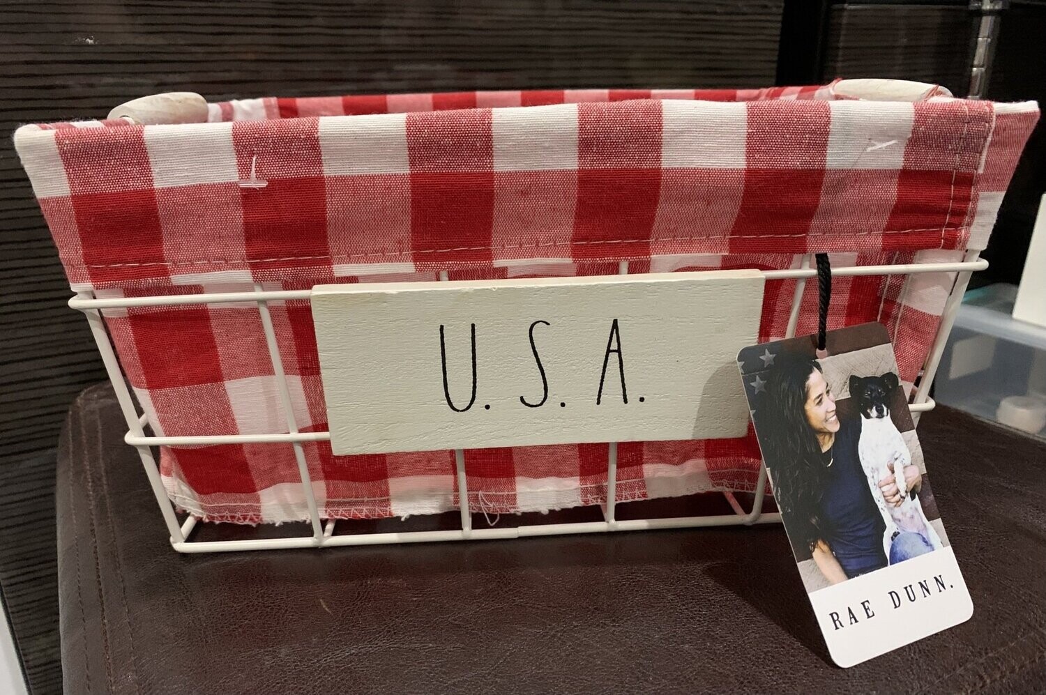 Rae Dunn USA Wire Basket