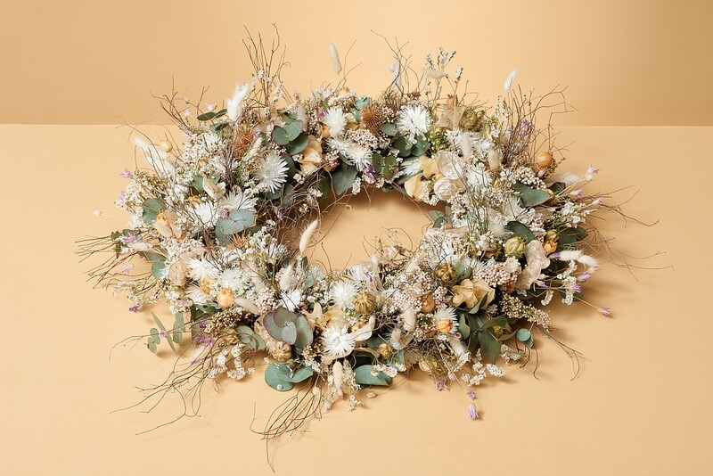 Rouwkrans Zilverregen