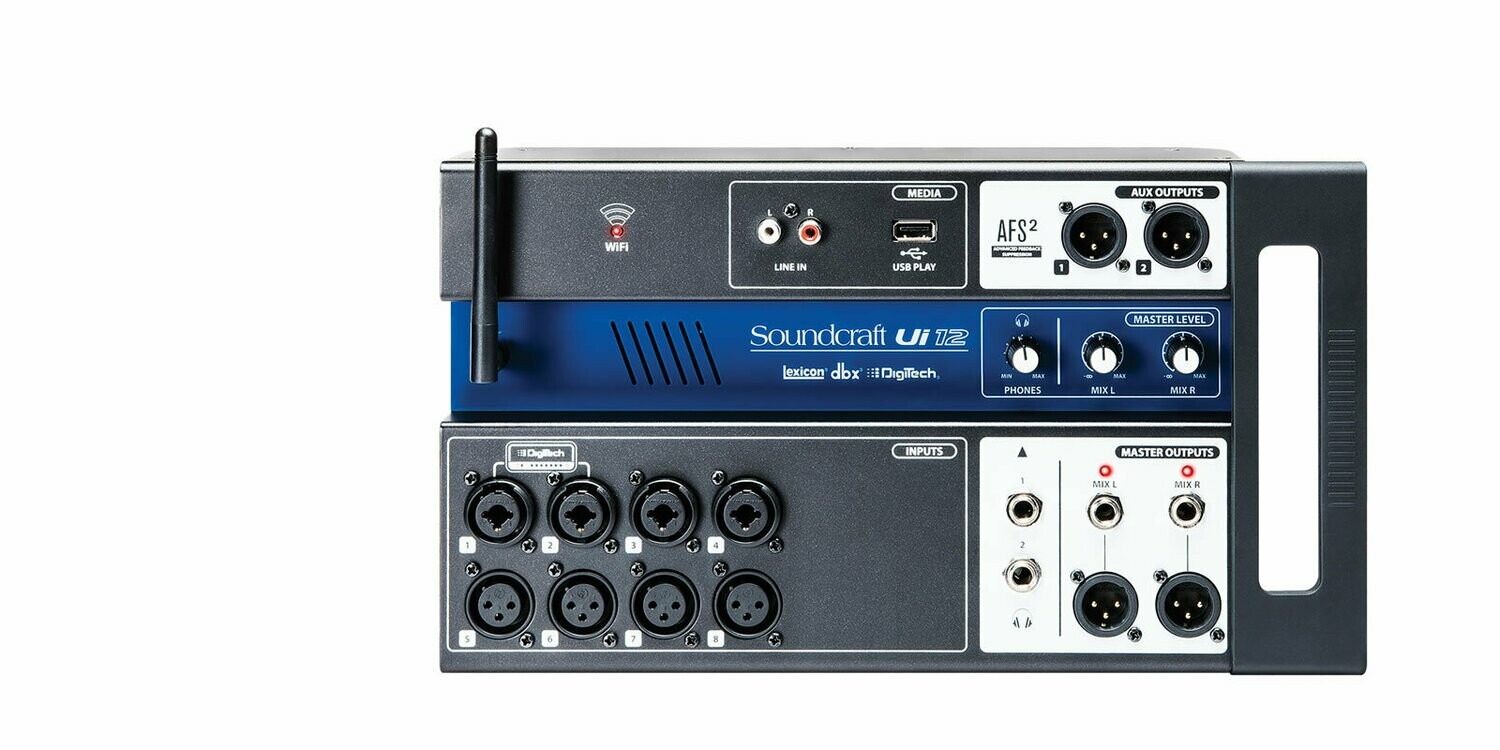 Console, boîtier de scène Soundcraft UI12