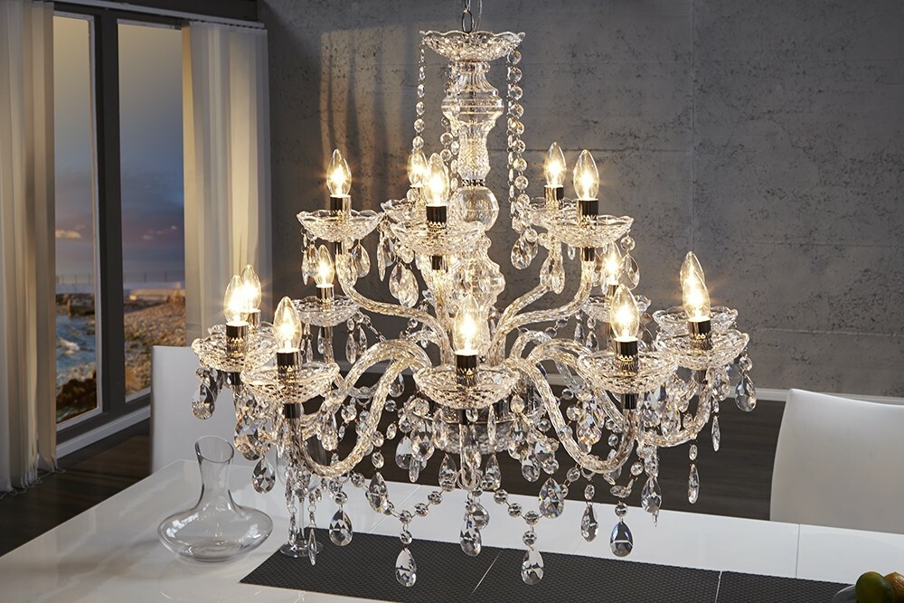 Lustre 15 branches de 82cm Lustre 15 branches de 82cm