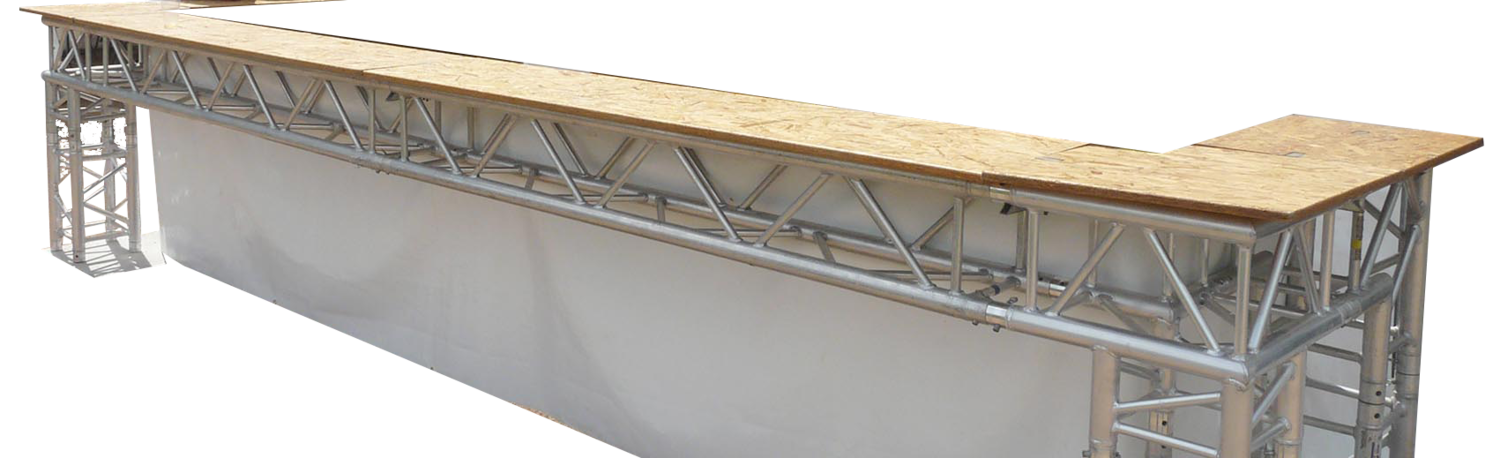 Bar en structure aluminium de 12m