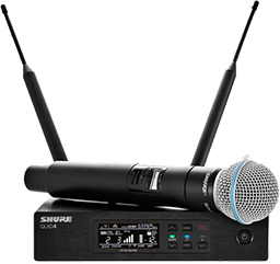 Liaison UHF Shure QLX-D avec micro SM ou Bêta 58A