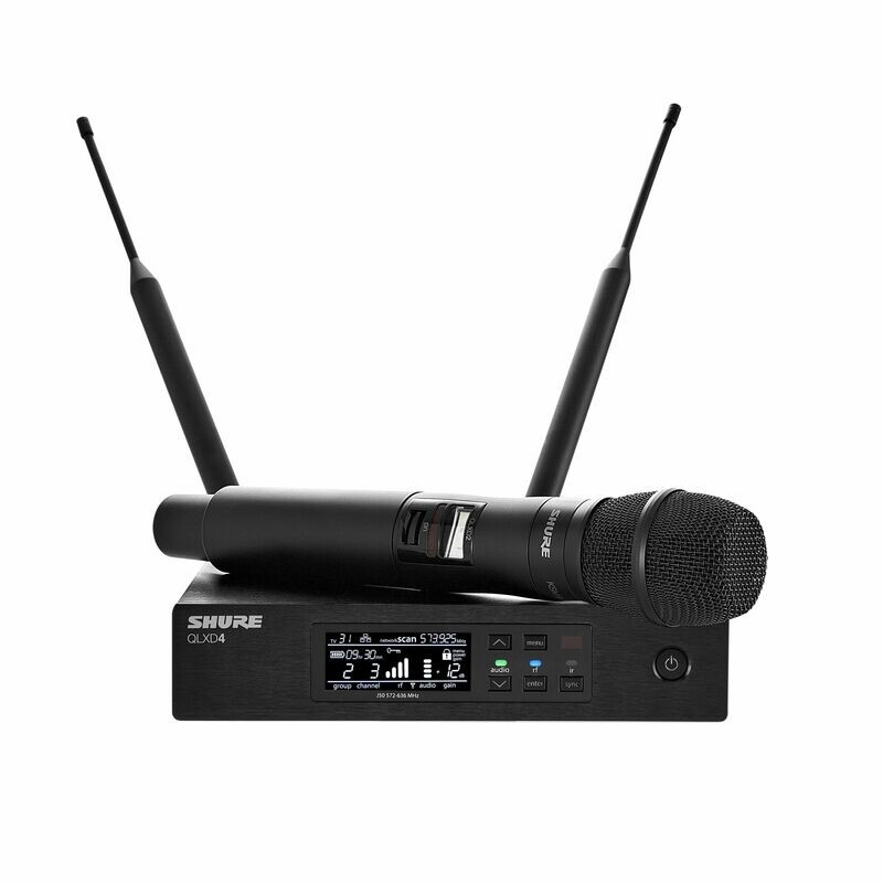 Liaison UHF Shure QLX-D avec micro KSM9 ou Bêta 87A