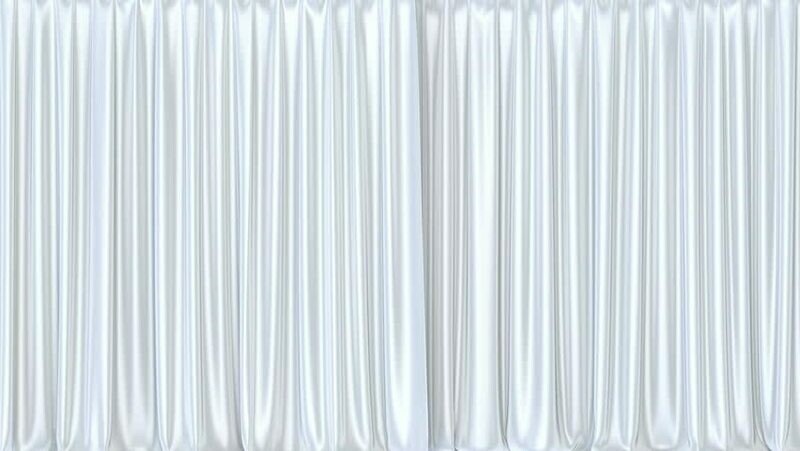 Rideau blanc de 6 x 4m
