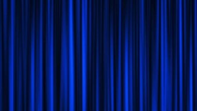 Rideau bleu azur de 6 x 3m