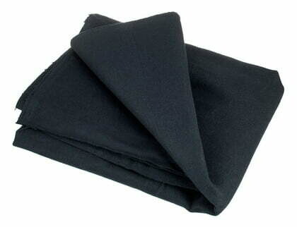 Tenture / frise noire de 6 x 1m