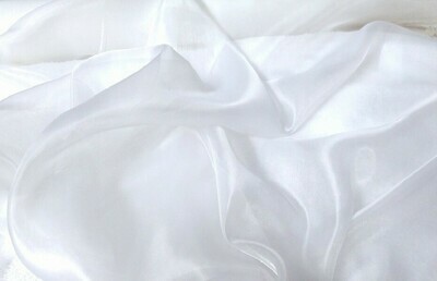 Tenture blanche organza de 6 x 1,5m