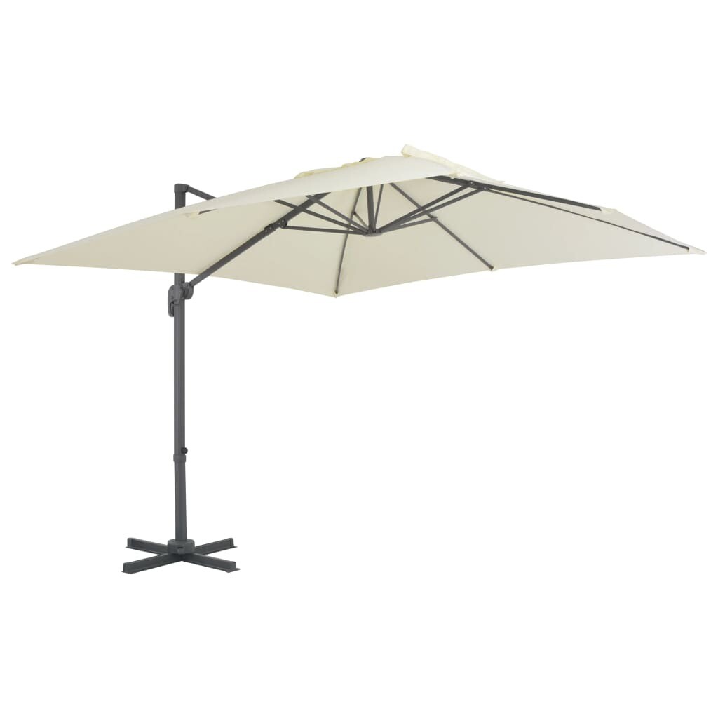 Parasol déporté de 3 x 3m écru