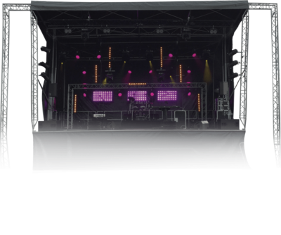 Scène mobile Europodium Hydrau IV de 9 x 6,7m