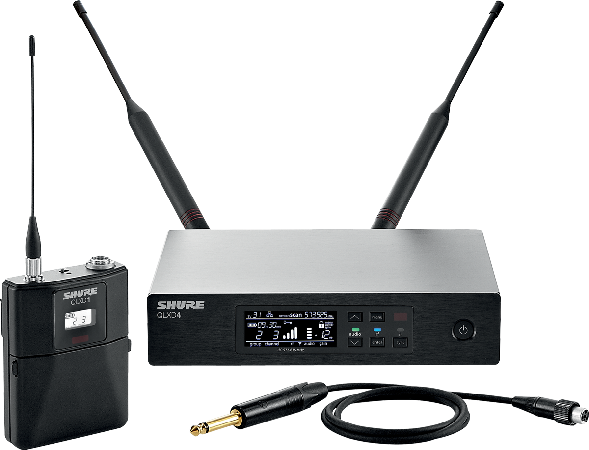 Liaison UHF Shure QLXD 14 avec micro cravate DPA 4061
