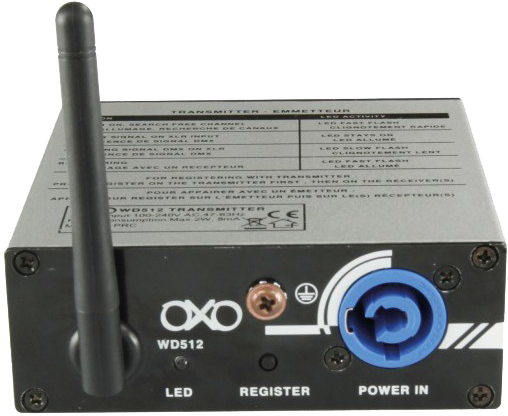 Émetteur et récepteur DMX Oxo TW512