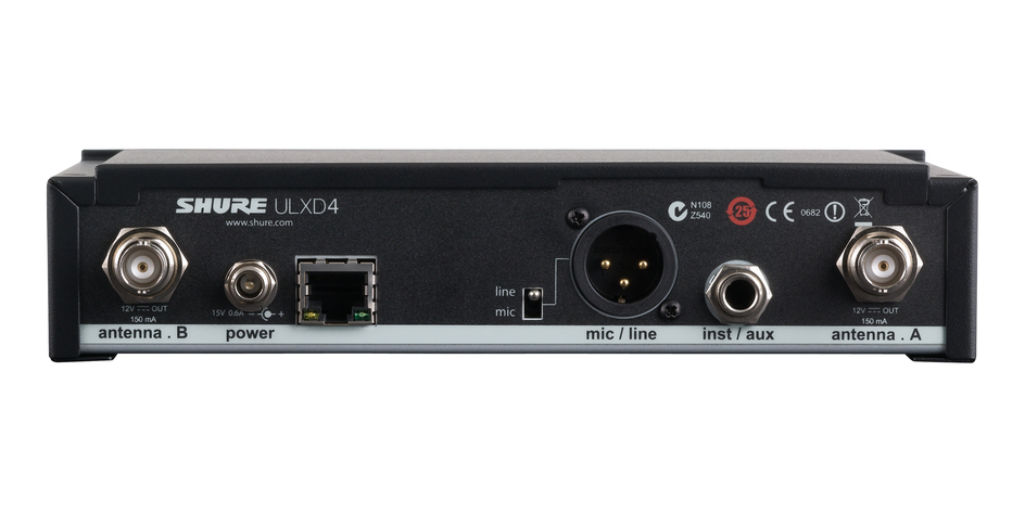 Liaison UHF Shure ULX-D avec émetteur de poche