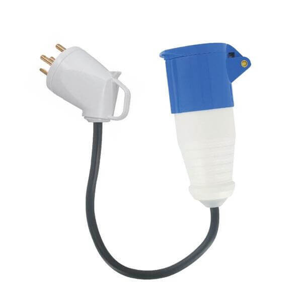 Adaptateur prise de force mono 20A vers mono P17 32A