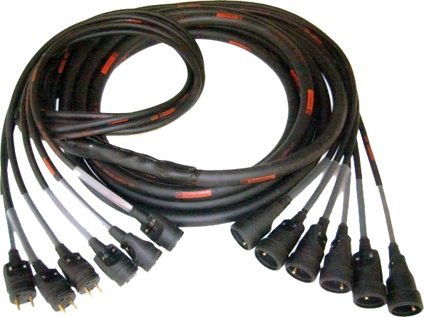 Multipaire mono PC16A 6 voies de 5m