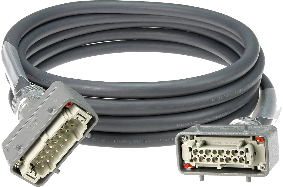 Prolongateur multipaire Harting 18 pôles de 10m