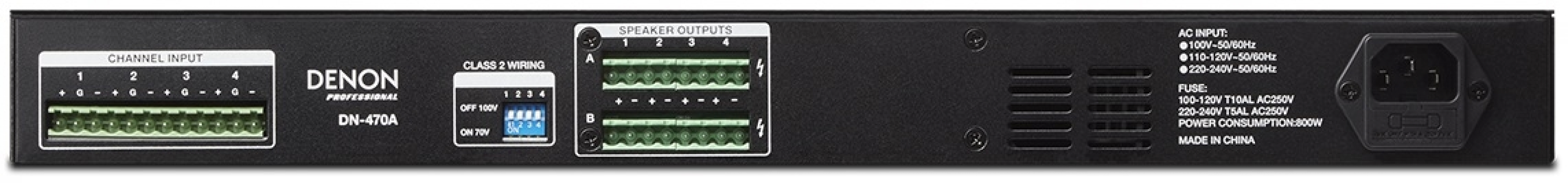 Amplificateur Denon DN-470A - 4 x 120 W / 70-100 Volts
