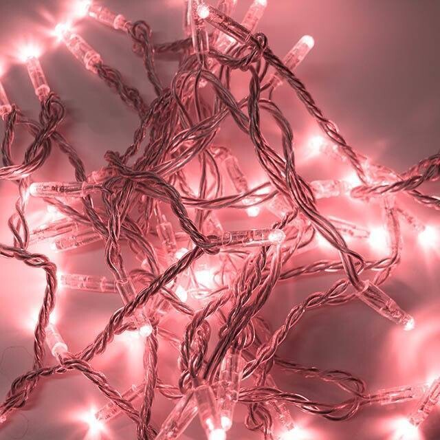 Guirlande LED 10mm rouge de 20m