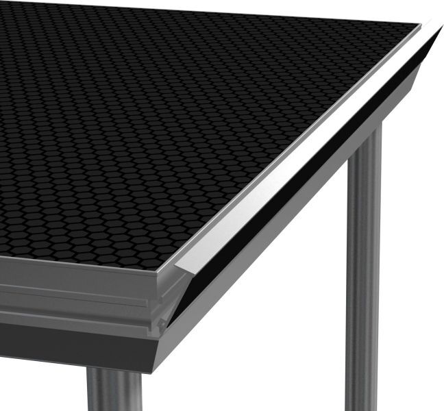 Profilé pour jupe de scène 200cm pour praticable