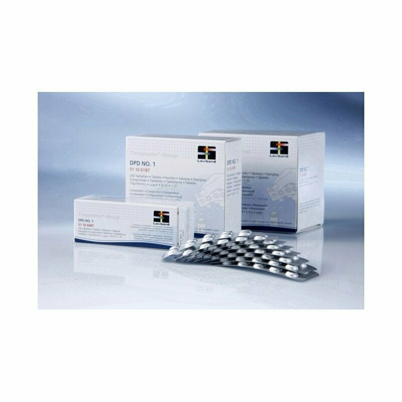 Refilltabletter, Free Clorine DPD No 1 Photometer til Scuba II / SmartTest