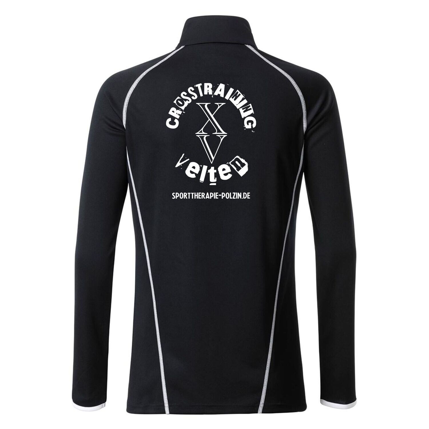 JN Sports Shirt Long Sleeve tailliert cross