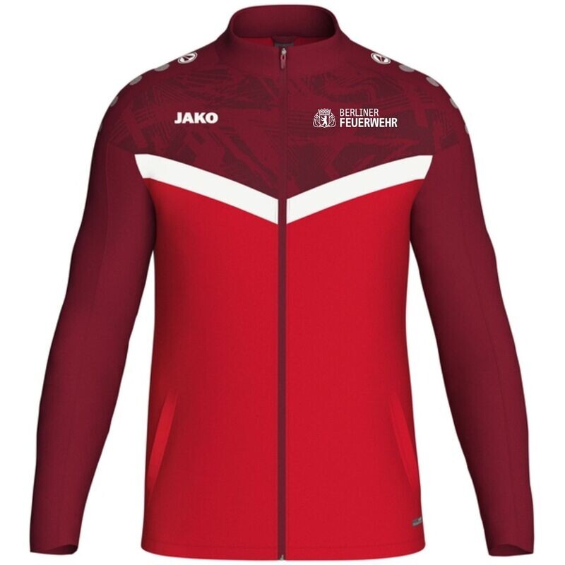 JAKO Polyesterjacke Iconic rot/weinrot JAKO Polyesterjacke Iconic rot/weinrot