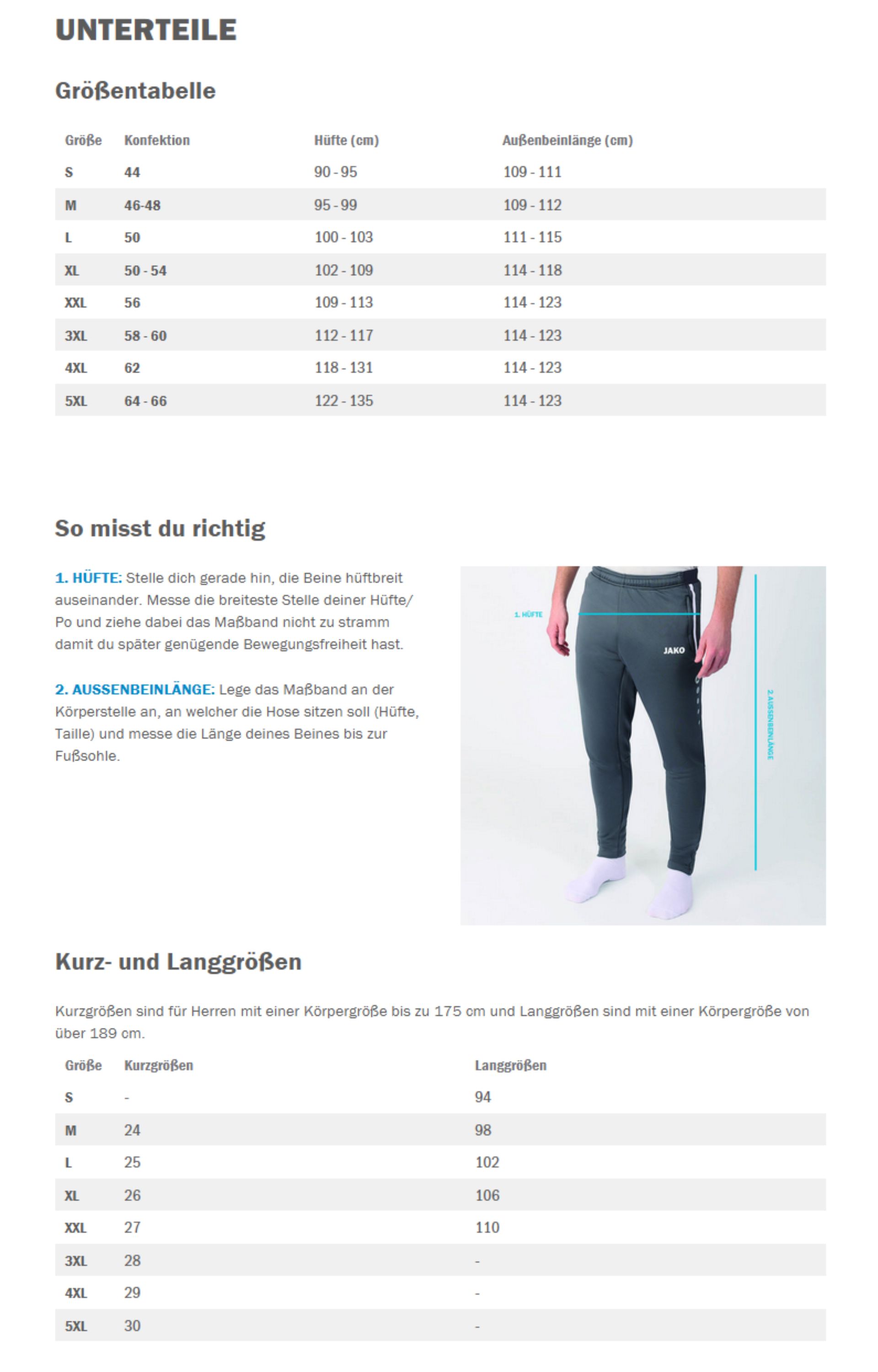 JAKO Präsentationshose Allround