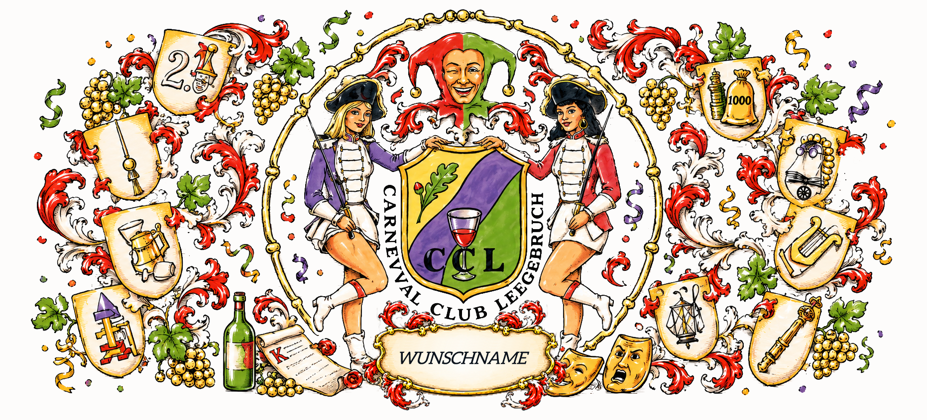 CCL Tasse mit Wunschname – Carneval Club Leegebruch