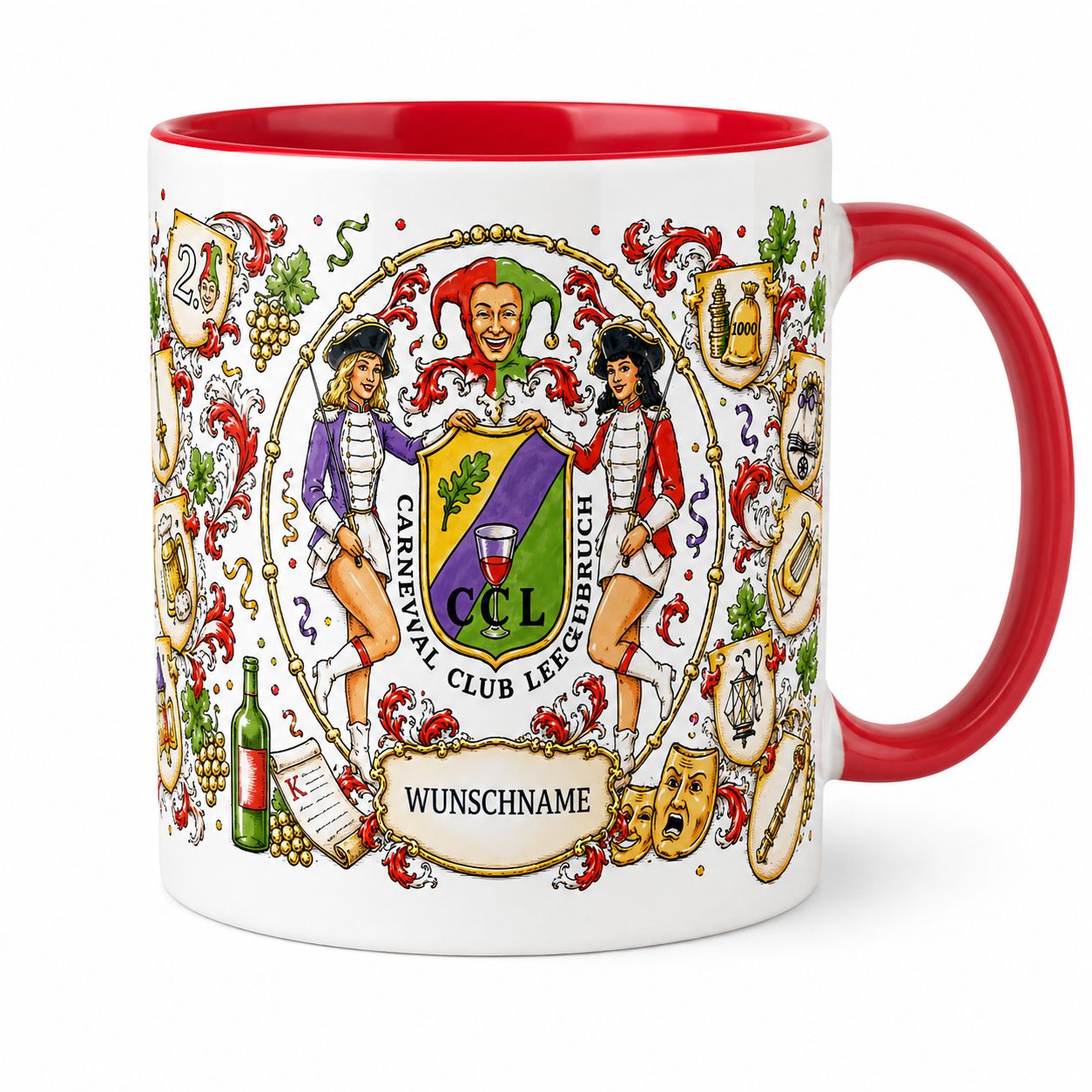 CCL Tasse mit Wunschname – Carneval Club Leegebruch