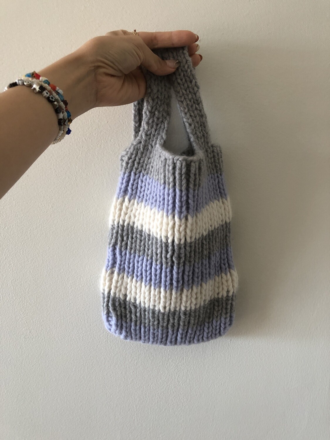 HANDKNIT MINI TOTE