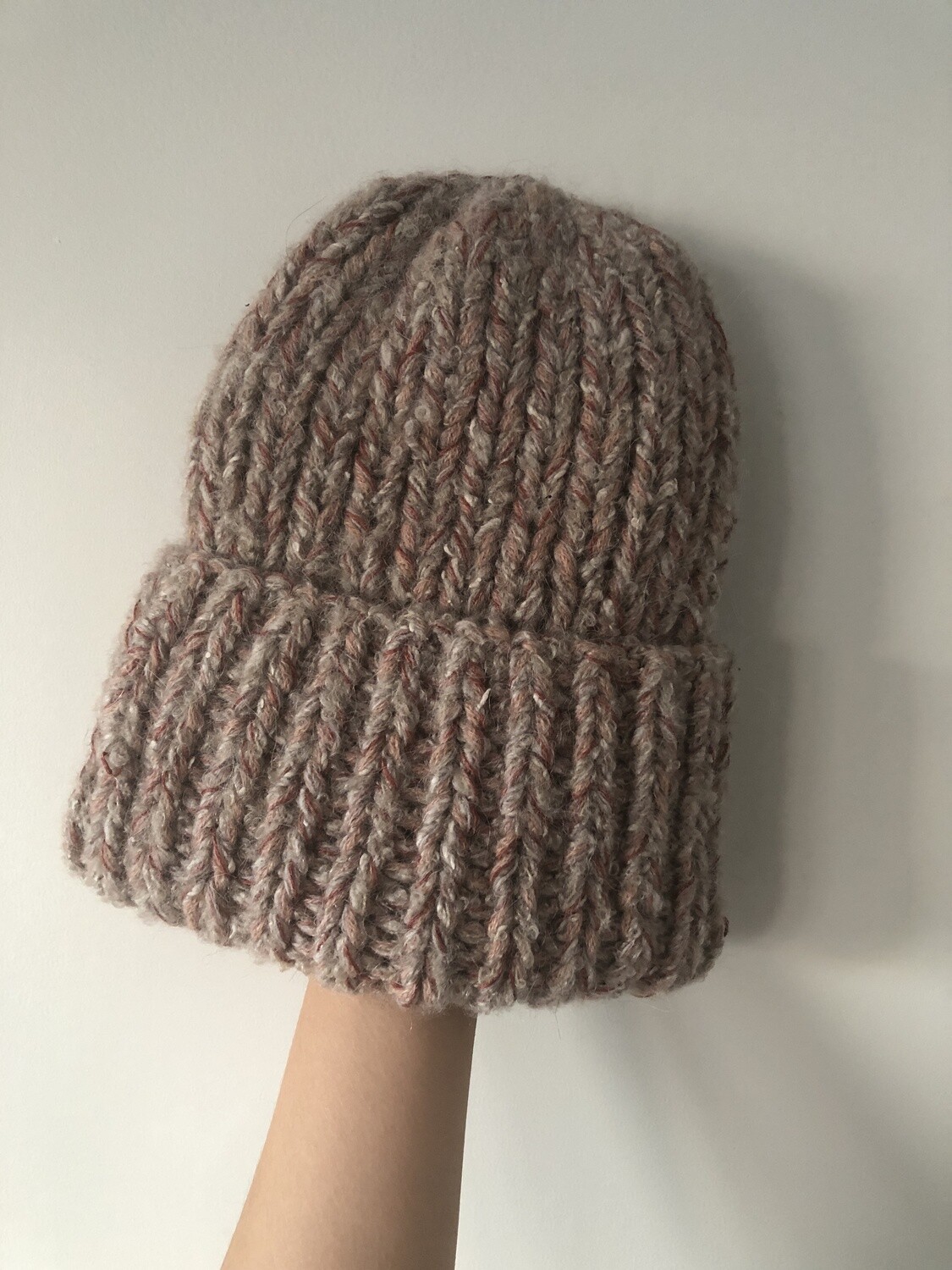 TALL BRIM BEANIE- ONE OF A KIND MARL