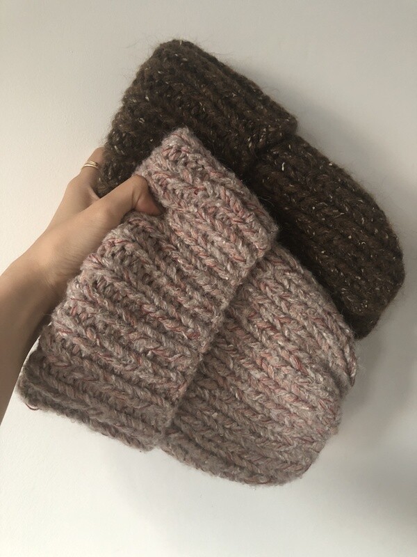 TALL BRIM BEANIE- ONE OF A KIND MARL