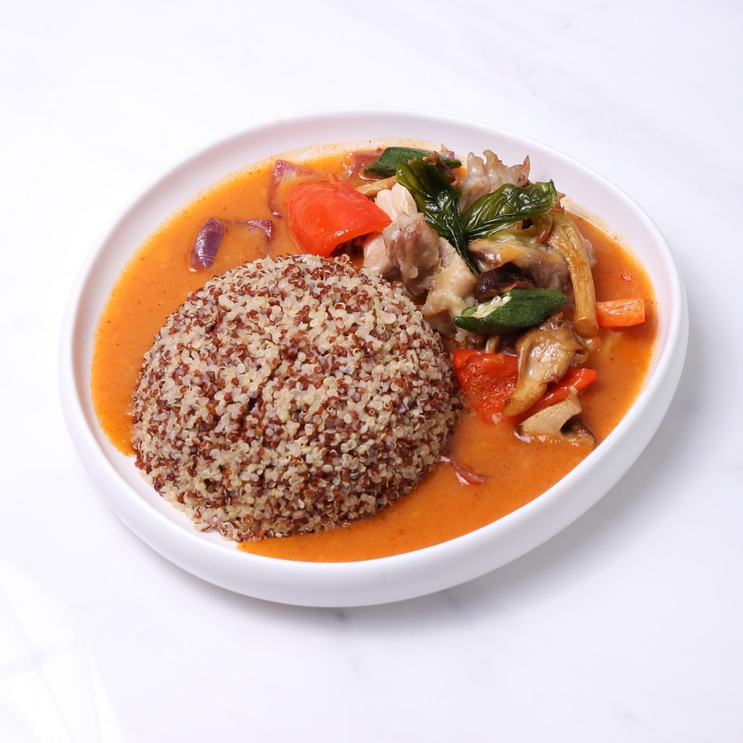 Grilled Chicken Quinoa Rice in Thai Curry