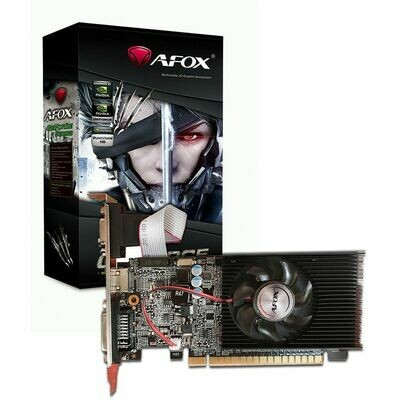 AFOX GeForce GT210 1GB 64bit DDR3 Low Profile Single Fan PCI-E Graphics Card (Low Profile Brackets Included) - DVI/HDMI/VGA