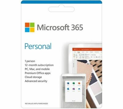 MICROSOFT 365 Personal - 1 year for 1 user