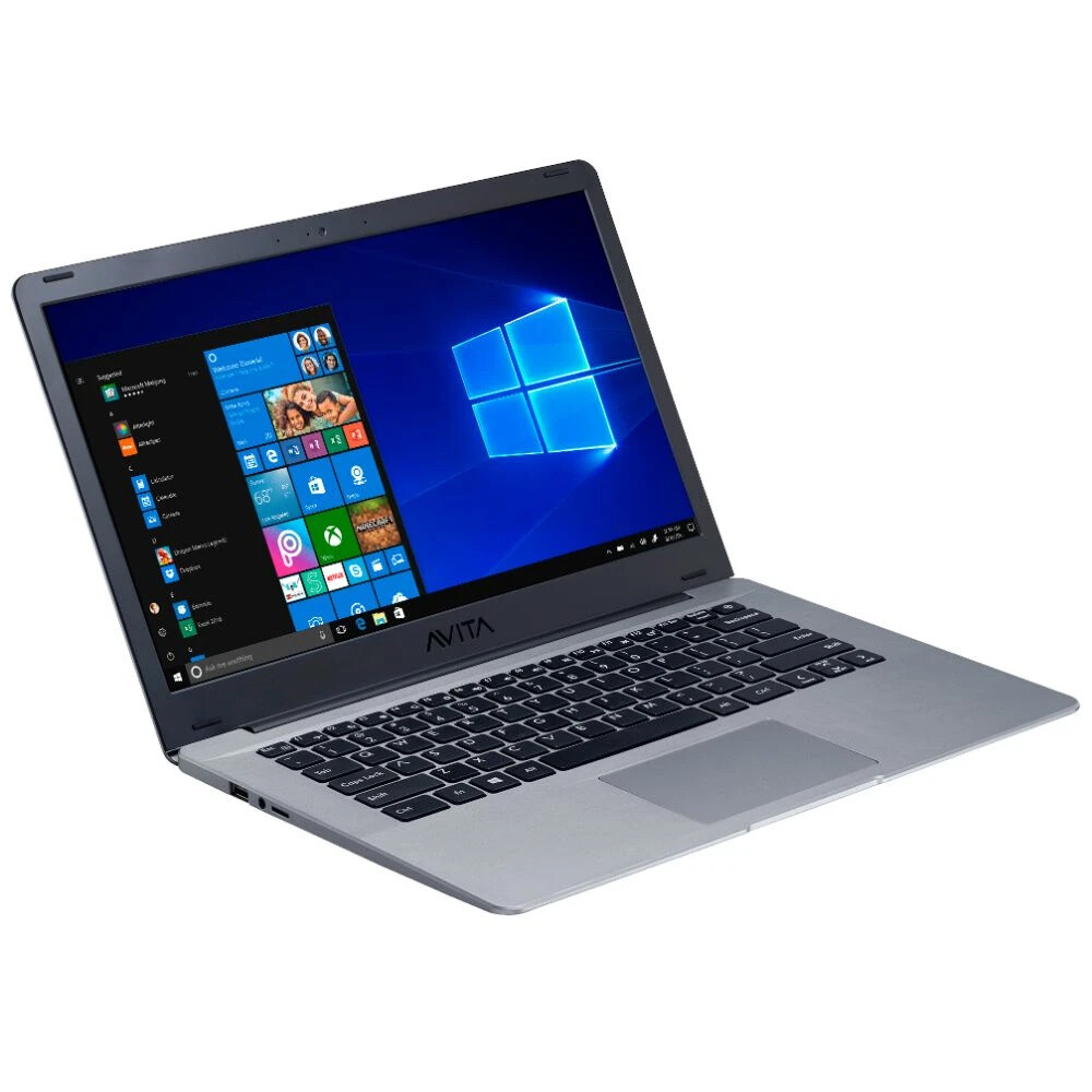 Avita Pura 14″ Laptop AMD A6 | 4Gb Ram & 128GB SSD with 1 Year Free Office 365 Silver Grey
