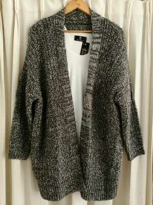 SACO DE LANA GRIS COMBINADO