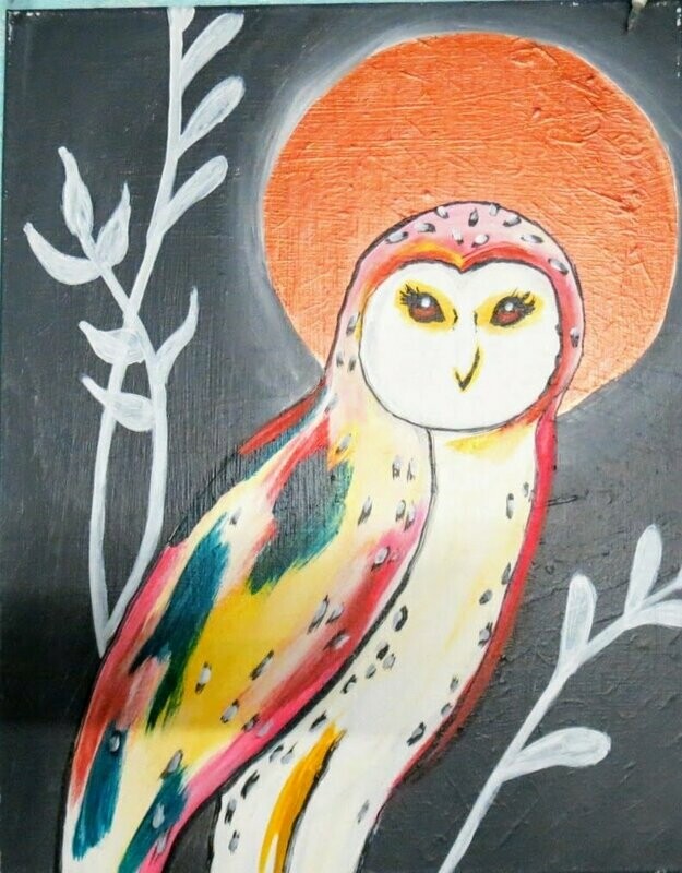 My Owl sits by the Moonlight