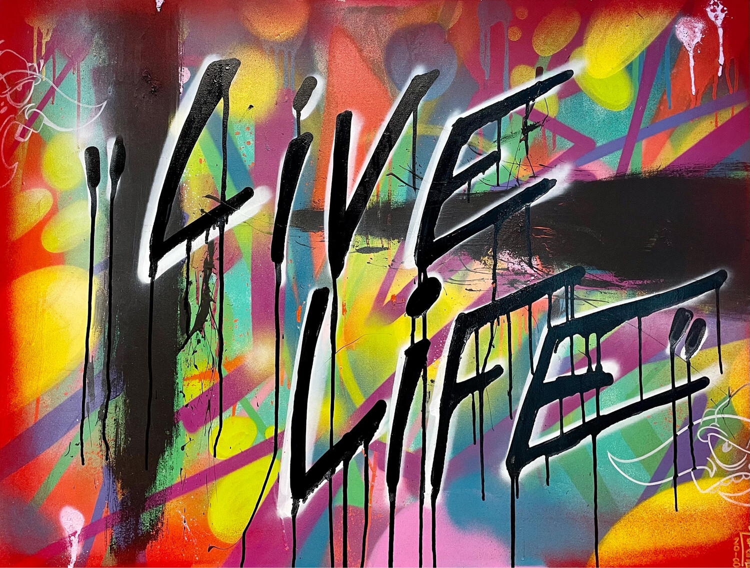 Live Life Original Art Painting
