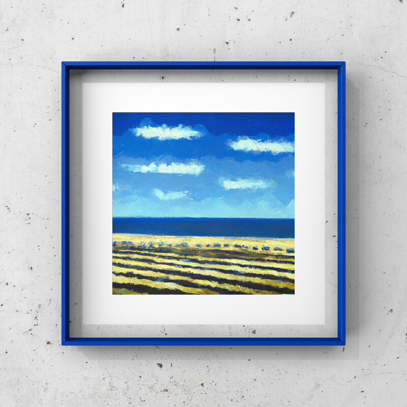 My Ocean View VanGogh Style | Original Digital Art